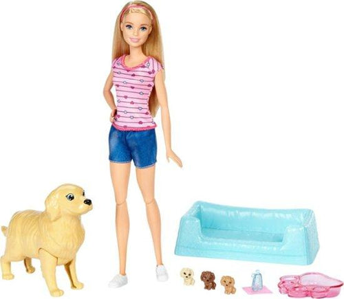 Barbie - Newborn Pups Doll & Pets