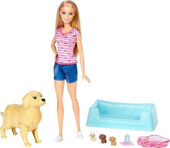 Barbie - Newborn Pups Doll & Pets