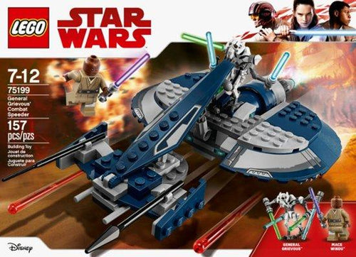 LEGO - Star Wars General Grievous' Combat Speeder Building Set 75199 - Blue